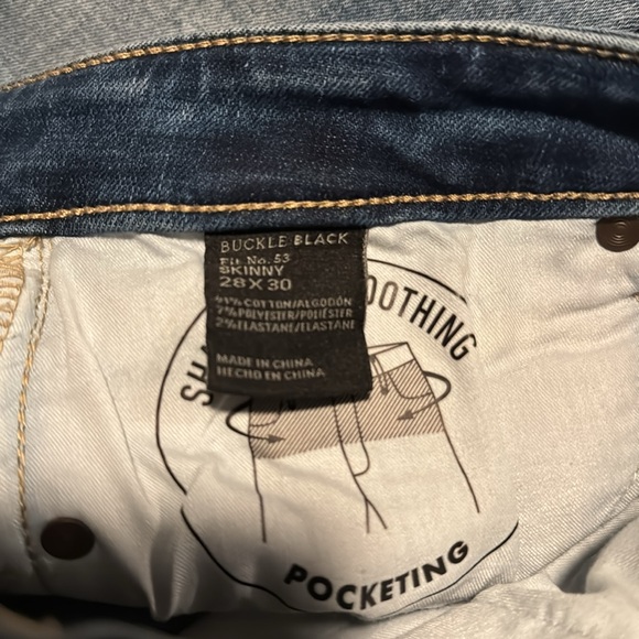 Buckle Black skinny jeans fit 53 - Picture 4 of 5